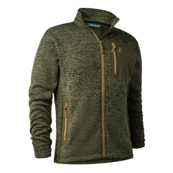 Pánská mikina Pánská mikina Deerhunter Sarek Knitted - Olive Night Melange 4XL