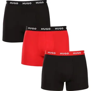 Boxerky 3PACK pánské boxerky HUGO vícebarevné (50532613 986) L Možnost vrácení zboží ZDARMA do 120 dnů!