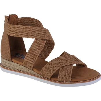 Dámské sandále Hnědé dámské sandály Skechers Desert Kiss - Desert Nights 113540-TAN Velikost: 36