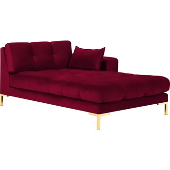 Otoman Micadoni Sametová lenoška Mamaia 185 cm, pravá