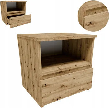 Noční stolek Noční stolek CL140ART artisan 40 malý noční stolek regál komoda se zásuvkou