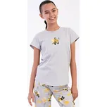 Vienetta Kids Dětské pyžamo kapri Včelky: šedá 7 - 8