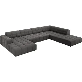 Pohovka Cosmopolitan Design Sametová rohová pohovka Chicago 364 cm, pravá