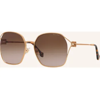 Sluneční brýle Miu Miu Dámské Sluneční Brýle mu52ws, 7oe6s1 - zlatá/ hnědý...
