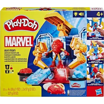Modelovací hmota Modelína Play-Doh Marvel Hero - Iron Man: Zbrojnice - G0035