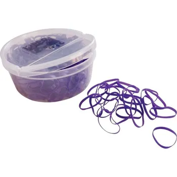 Čištění pro koně Gumičky do hřívy HIPPOTONIC Silicone fialové 450ks