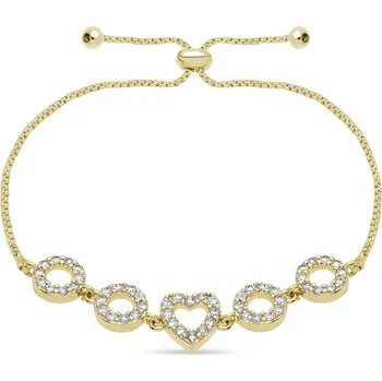 Náramek VERONA 2938 Náramek zirkonové srdíčko s kroužky Ellami
