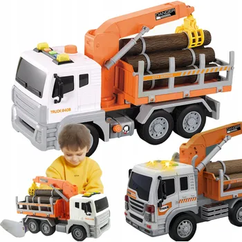 autíčko ZEMĚDĚLSKÉ VOZIDLO NÁKLADNÍ AUTO S NÁVĚSEM ZVUKOVÉ A SVĚTELNÉ EFEKTY DÁREK