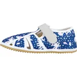 Jonap Barefoot bačkůrky HOME NEW POLOOTEVŘENÉ - jednorožec modrá Velikost EU: 35, vnitřní délka: 228, vnitřní šířka: 83