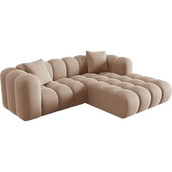 Pohovka Windsor & Co Sametová rohová pohovka Halley 242 cm, pravá