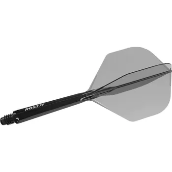 Šipka Cuesoul ROST 77 průhledné černé, No6 letky a dlouhé násadky