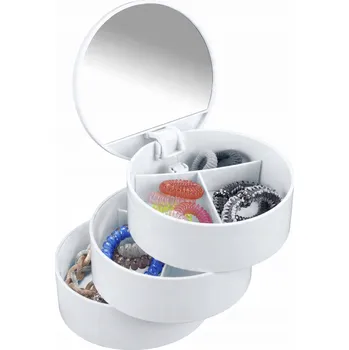 Úložný box Wenko úložný box / organizér na drobnosti se zrcátkem