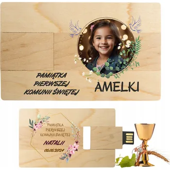 USB flash disk Dřevěný USB flash disk 16 GB bezbarvý