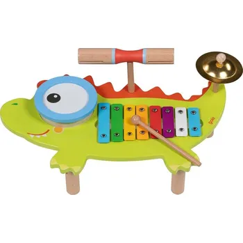 Hudební nástroj pro děti Hudba - Hudební stoleček, Krokodýl i s notami (Goki) - Novinky