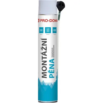Montážní pěna Pěna montážní trubičková nízkoexpanzní PRO-DOMA – 750 ml