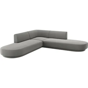 Pohovka Micadoni Sametová rohová pohovka Miley 248 cm