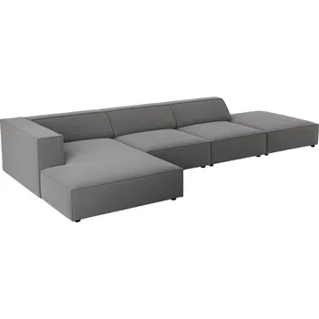 Pohovka Cosmopolitan Design Sametová rohová pohovka Arendal 341 cm, levá