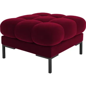 Taburet Micadoni Sametová podnožka Mamaia 60 x 60 cm