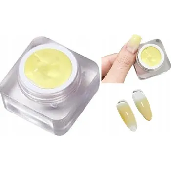 Přípravek na nehty Gel UV LED lak na nehty Soak off Ombre 8ml barva Žlutá #4