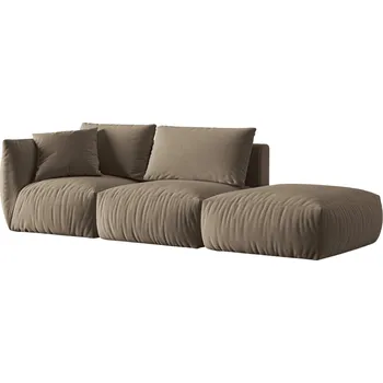 Pohovka Micadoni Sametová pohovka Chris 315 cm, levá