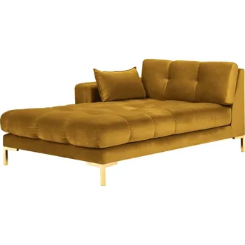 Otoman Micadoni Sametová lenoška Mamaia 185 cm, levá