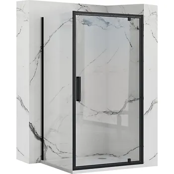 Sprchový kout MAXMAX Rea RAPID swing 90x100 cm - černý