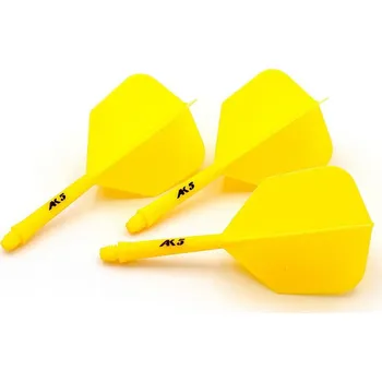 Šipka Cuesoul ROST AK5 Solid žluté, Big Wing letky a střední násadky