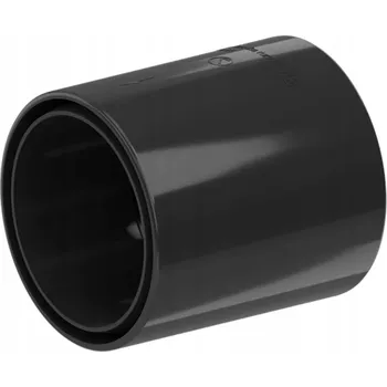 okap SPOJKA ODKAPOVÉ TRUBKY PVC 63,5Ø OKAPOVÝ SYSTÉM 75/63 ČERNÁ RAL 9005 KROP