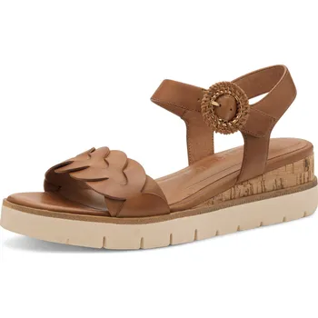 Dámské sandále Dámské sandály na klínku Tamaris 1-28258-44 305 hnědé 38