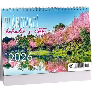 Kalendář ARIA-CARDS Kalendář stolní Plánovací s citáty 2026 / 23cm x 16cm / K826