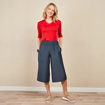 Dámské legíny 3Pagen Letní kalhoty Caro modrá L