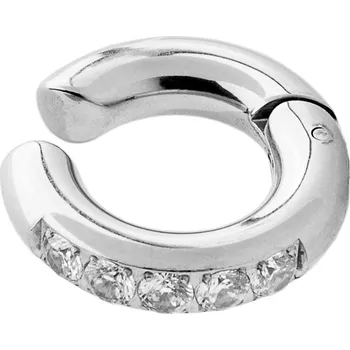 Náušnice franco bene Zirkonová ear cuff náušnice - stříbrná | 912