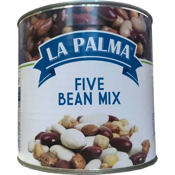 Konzervovaná luštěnina Ellebi Fazole MIX 5 druhů 2,5kg