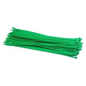 Stahovací páska Upínací pásky, 120 x 2,5 mm, 100 ks, zelené