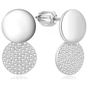 Náušnice Stříbrné naušnice s čirými zirkony STNAU2023F