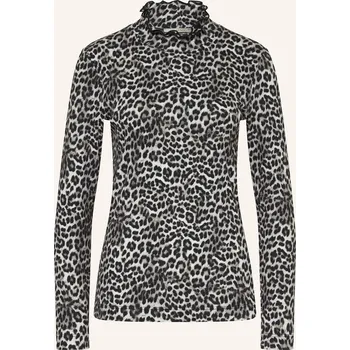 Dámské tričko Lilienfels Dámské Tričko S Dlouhým Rukávem, šedá / černá, 42