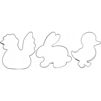 Vykrajovátko FORMIČKY NA CUKROVÍ VYKRAJOVÁTKA NEREZOVÁ OCEL 6 CM 3 KS