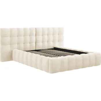 Postel Micadoni Sametová postel Mamaia 140 x 200 cm s úložným prostorem