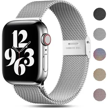 Náramek Kovový náramek Funbiz kompatibilní s Apple Watch Band 45mm 42mm 44mm 49mm, kovový náramek z