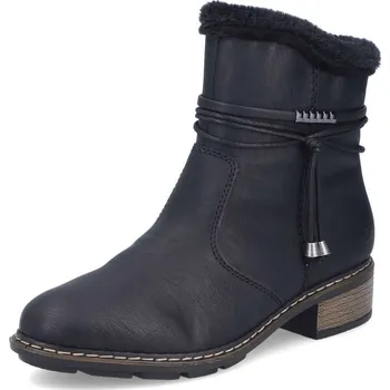 Dámské kozačky Dámská kotníková obuv RIEKER 77260-00 černá W5 40