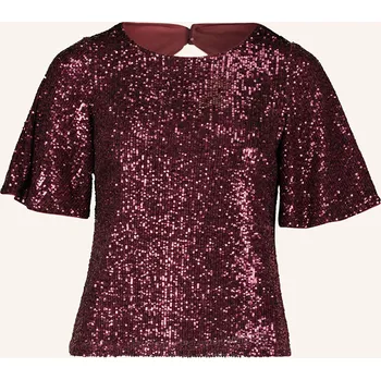 Dámská halenka V By Vera Mont Dámská Halenka S Flitry, tmavě červená, 42