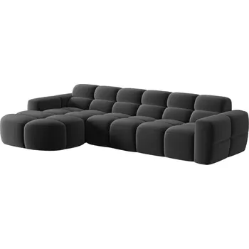 Pohovka Micadoni Sametová rohová pohovka Lisa 310 cm, levá