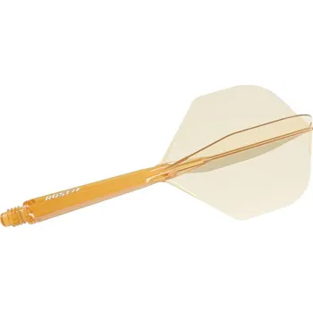 Šipka Cuesoul ROST 77 průhledné oranžové, No6 letky a dlouhé násadky