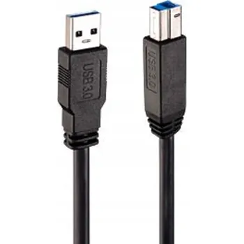 Datový kabel Lindy 43098 USB kabel 10 m USB A - USB B Male Černý