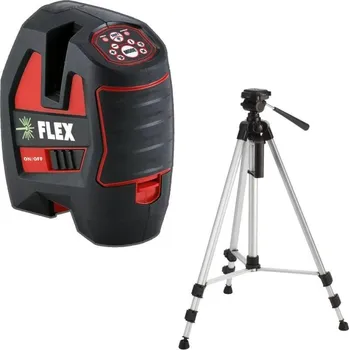 Měřící laser Flex ALC 3/1-G/R Laser křížový samonivelační + LKS 65-170 F 1/4 stativ - FX-530444