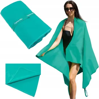 Osuška Rychleschnoucí plážová osuška z mikrovlákna, tyrkysová 200x180 cm