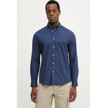 Bavlněná košile Tommy Hilfiger MW0MW39437 námořnická modř 59X, vel. L