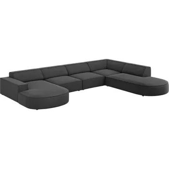 Pohovka Micadoni Sametová rohová pohovka Jodie 364 cm, pravá