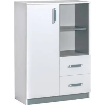 Dětský pokoj Domel Komoda Trafiko 6 Barevné provedení: bílá + šedá