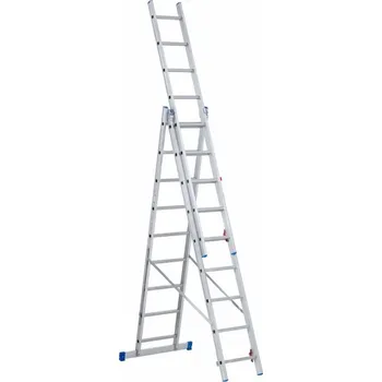 Žebřík TMX Žebřík trojdílný 3x 9, 593cm, nosnost 150kg